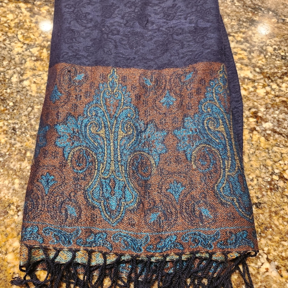 100% Pashmina Shawl Elegant Cashmere Made in Italia